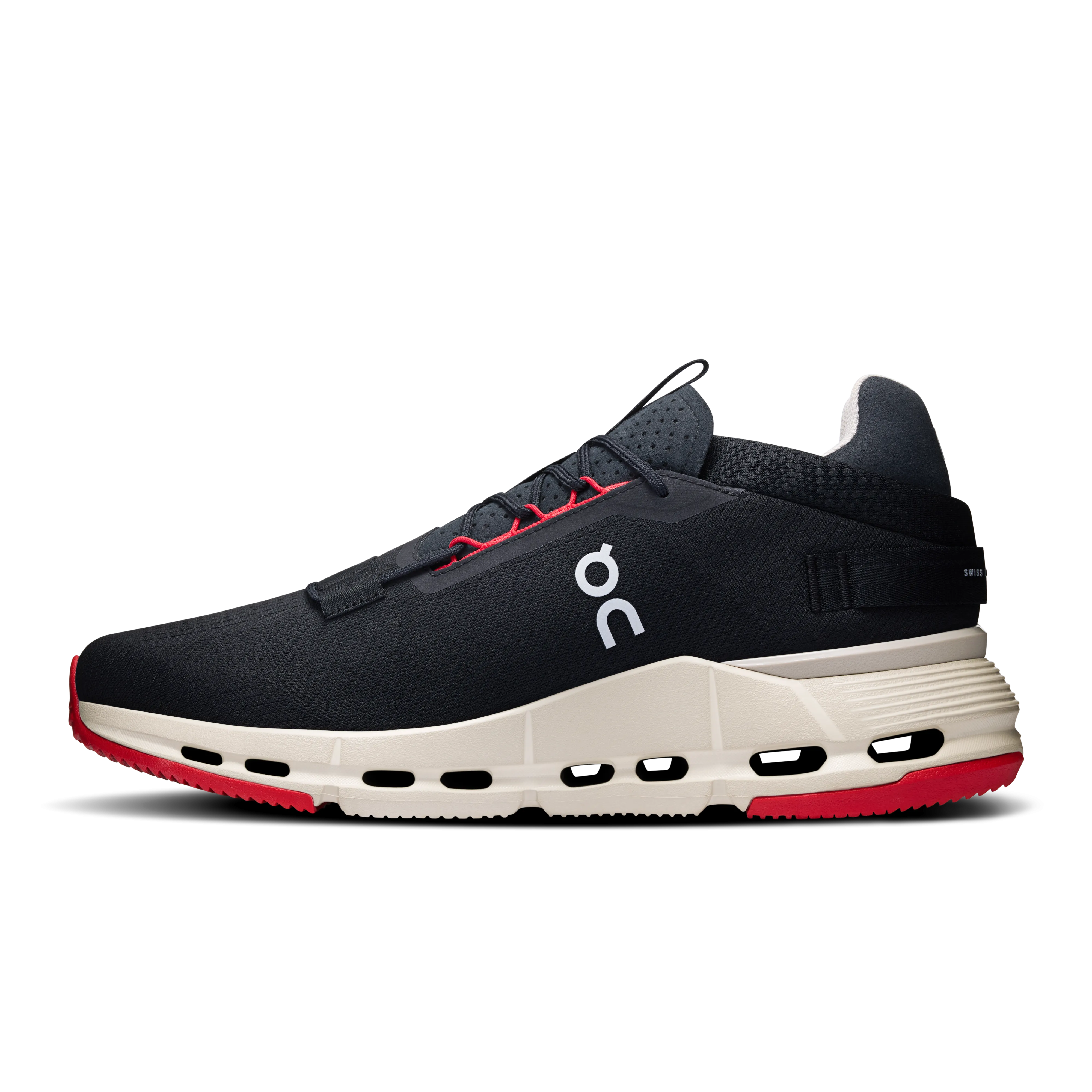 On Running Men's Cloudnova 2 Shoes - Black / Red